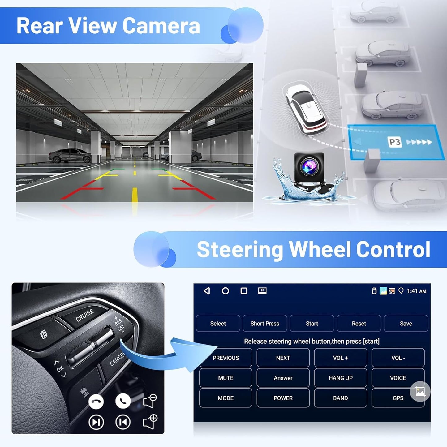 Autoradio – Multimedia Systeem – Navigatie Radio – Auto Stereo – Inbouw Radio – 9 Inch Touchscreen – Wireless CarPlay & Android Auto