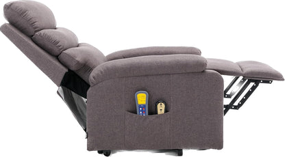Relaxfauteuil – Elektrische Stoel – Sta-Op Fauteuil – Massagefauteuil – Thermotherapie Fauteuil – Zelfhulpfunctie – 4-Zone Massage