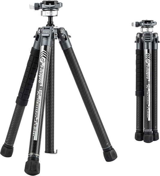 Fotopro X-Aircross 3 Lite 62 Inch Lichtgewicht Reis Camera Statief met Panoramische Kogelkop 0,8 kg Ultra Licht Draagbare Professionele Reizen Koolstofvezel Statief voor Camera DSLR Belasting tot 22