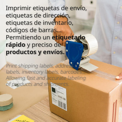 Thermische etiketten, thermische etiketten voor printers, afdrukken en personaliseren van je verzend- en productetiketten, labelgrootte 100 x 150 mm - Ofituria (12.000 etiketten)
