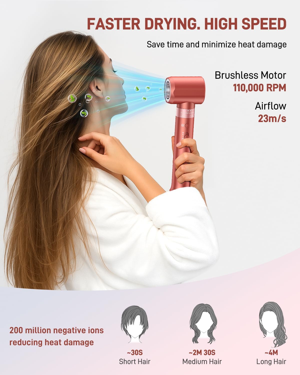 5-In-1 Haarstyler – Airstyler – Föhnborstel – Krultang – Volumeborstel – Met Reistas – 110.000 Tpm Borstelloze Motor – Ionentechnologie Tegen Pluis