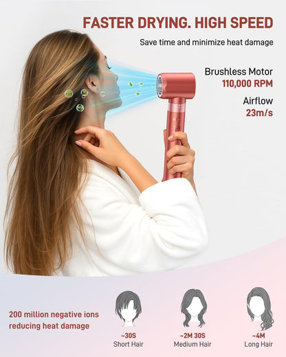 5-In-1 Haarstyler – Airstyler – Föhnborstel – Krultang – Volumeborstel – Met Reistas – 110.000 Tpm Borstelloze Motor – Ionentechnologie Tegen Pluis