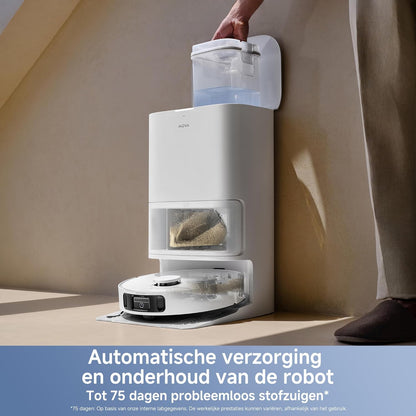 Robotstofzuiger – Robotstofzuiger met dweil – Automatische stofzuiger – Stofzuigerrobot – Dweilrobot – 19.000 Pa Zuigkracht – Automatisch Legen Stofbak
