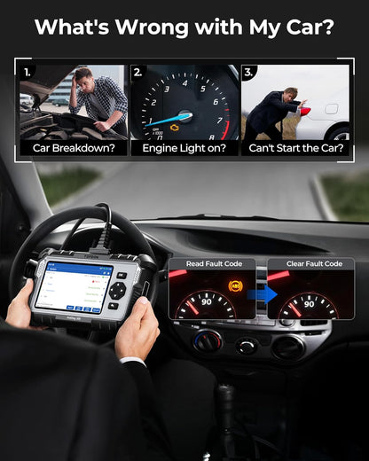 TOPDON OBD2 Code lezer Scanner ArtiDiag500, Motor ABS SRS Transmissie Auto Diagnostische Tool voor alle auto's, 6 Reset Services voor Olie/SAS/TPMS/ETS/BMS/Rem, Wi-Fi Gratis Update