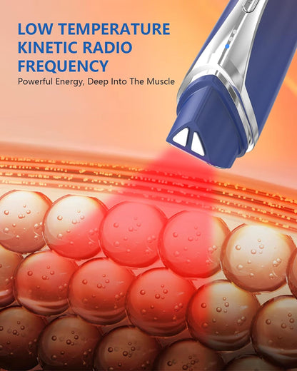 Red Light Radio Frequency Beauty Device, Red Light Therapy + RF + EMS 3-in-1, Face Massager for Face Tightening, Skin Tightening, Anti-Aging, Skin Rejuvenation