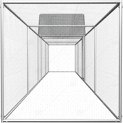 Kippenhok 9x1x1,5 m gegalvaniseerd staal, kippenhok, kippenhok, kippenhok, kippenhok, pluimveehuis, dierenbuitenpennen en hokken (SPU: 144561)