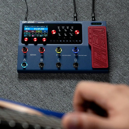 Multieffectprocessor Voor Gitaar, Bas En Akoestische Gitaar – Multieffectpedaal – Effectpedaal – Effectprocessor – Modeling Pedaal – 140 Effecten, 45 Versterkermodellen En 40 IR-Kastsimulaties – USB-C Audio Interface Met Looper En Drumritmes