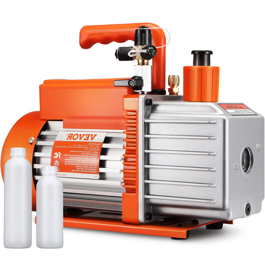 Vacuümpomp – Rotary Pomp – Vacuümzuiger – HVAC Pomp – Koelpomp – 375 W Motor – 2-Traps Diep Vacuüm Tot 25 Micron