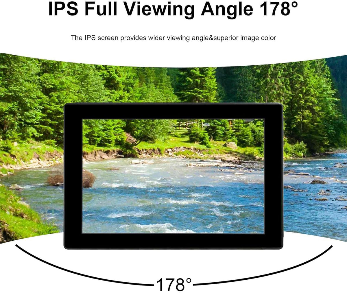 VSDISPLAY 10,1 inch industrieel touchscreen, 1280 x 800, 250 nits, IP65 frontbescherming, 10-punts capacitieve touch, groot temperatuurbereik, metalen structuur