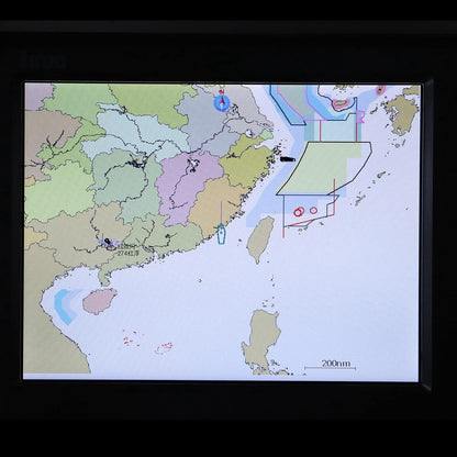 Marine Plotter 10 4 inch LCD Scherm Waterdicht met Geluidsalarm Compatibel met XINUO-MAP en C-Map Kaartsystemen voor Nauwkeurige Scheepsnavigatie