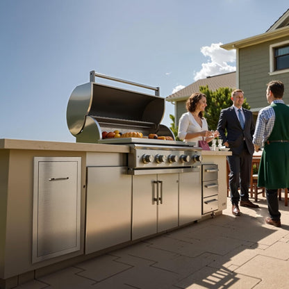 VEVOR Buitenkeuken prullenbak, 30 cm B x 49,8 cm D x 60 cm H Interieur Opslag, Multifunctionele Outdoor Keuken Laden Roestvrij Staal, 55 lbs Max Capaciteit per Niveau, voor Outdoor BBQ Eiland Keuken