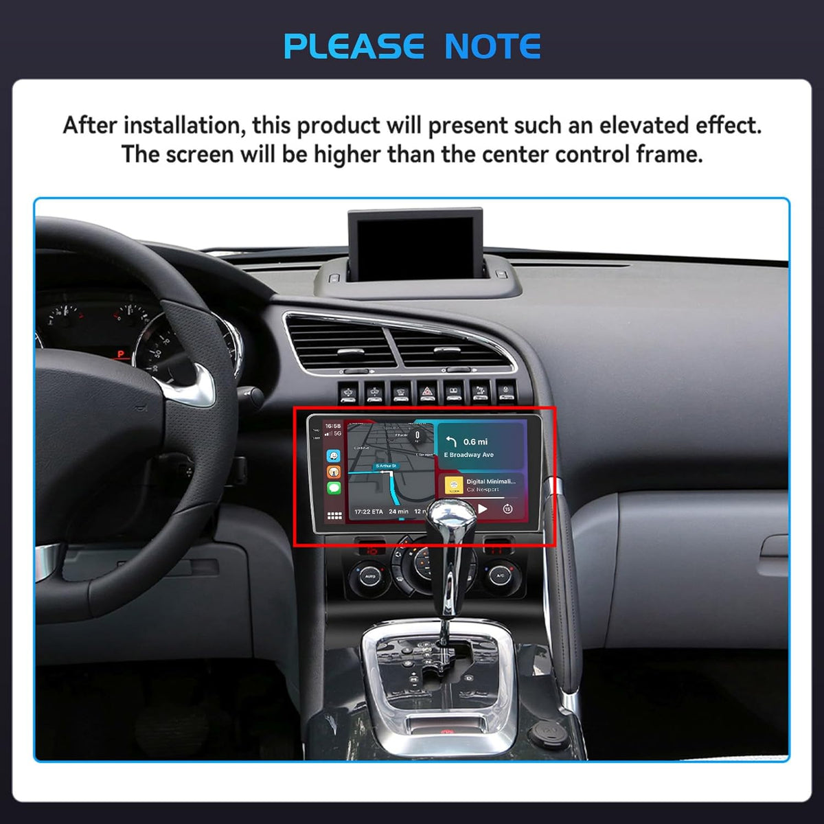 4+64G autoradio voor Peugeot 3008 2009-2015 Android 15 met 9'' In-Cell-scherm Ondersteuning voor Wireless Carplay en Android Auto Mirror Link Radio FM/RDS GPS WIFI Bluetooth achteruitrijcamera