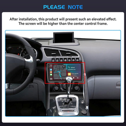 4+64G autoradio voor Peugeot 3008 2009-2015 Android 15 met 9'' In-Cell-scherm Ondersteuning voor Wireless Carplay en Android Auto Mirror Link Radio FM/RDS GPS WIFI Bluetooth achteruitrijcamera