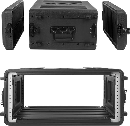 Rack Case, 19" Rackmount Flight Cases 390-4U Rack Case Flight Cases Duurzame HDPE Waterdichte Stofdichte 390-4U Shock Mount Rekken met Microfoon Compartimenten