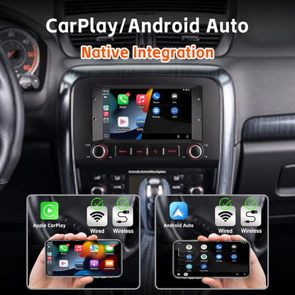autoradio met draadloze CarPlay & Android Auto voor Fiat Croma (2005-2012) | Linux-systeem|3S snelstart | OEM-geluidskwaliteit | Bluetooth, EQ, USB, FM/AM-radio