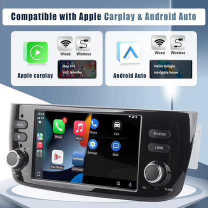 Autoradio – Car Stereo – Auto Multimedia – Inbouw Radio – Dashboard Radio – Draadloze CarPlay & Android Auto – 7-Inch IPS Touchscreen