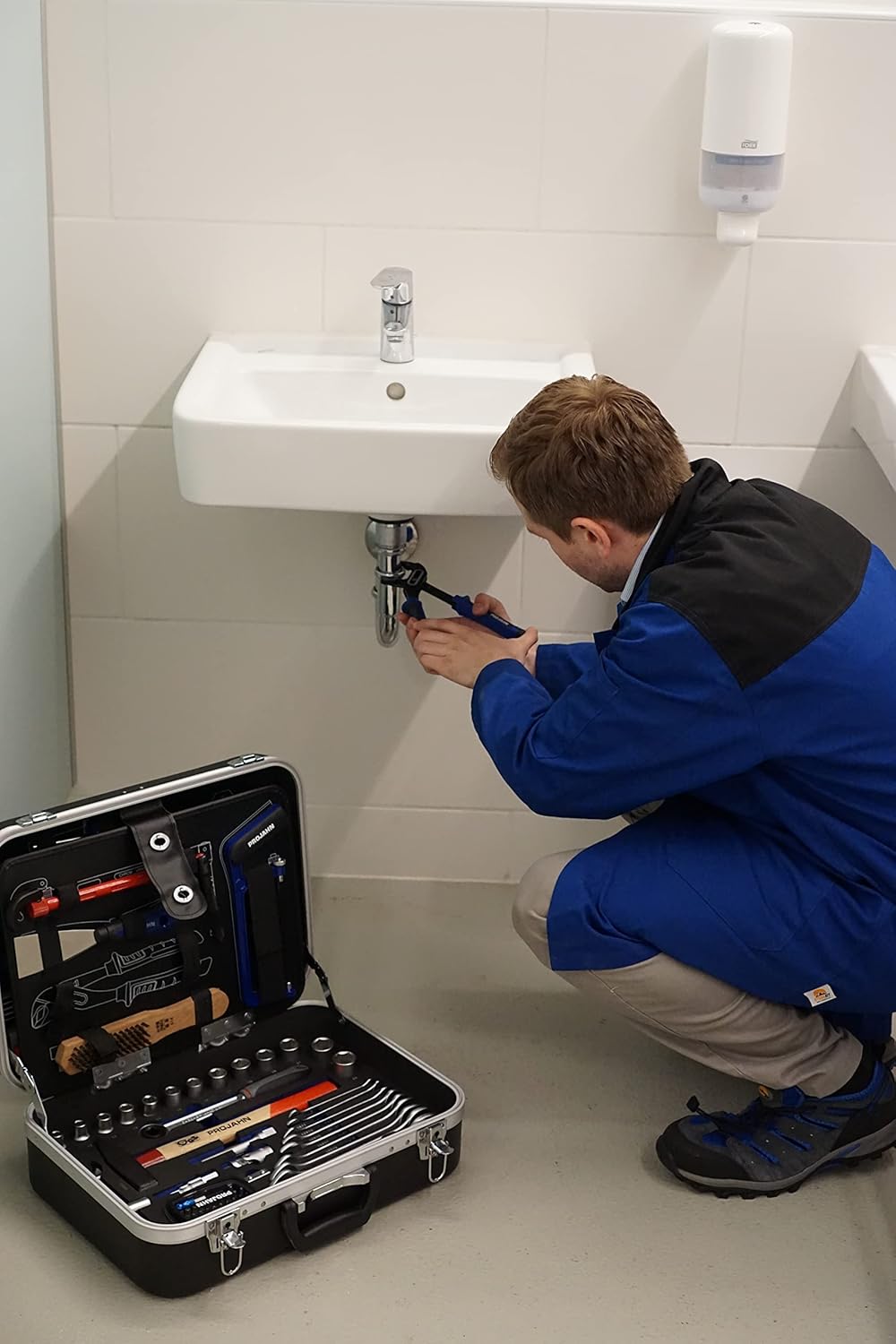 Sanitair Gereedschapskoffer – Pijpbewerkingsset – Installatiekoffer – Klusset – Gereedschapskist – 95-delig – Duurzame ABS Koffer – Inclusief Buisspecialisten Gereedschap