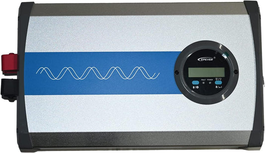 EPEVER IPower-Plus serie IP2000-42 Plus, 2000W 48VDC naar 230VAC zuivere sinusspanning omvormer met LCD display, ideaal voor off-grid huishoudelijke noodverlichting, voertuig gemonteerde systeem enz.