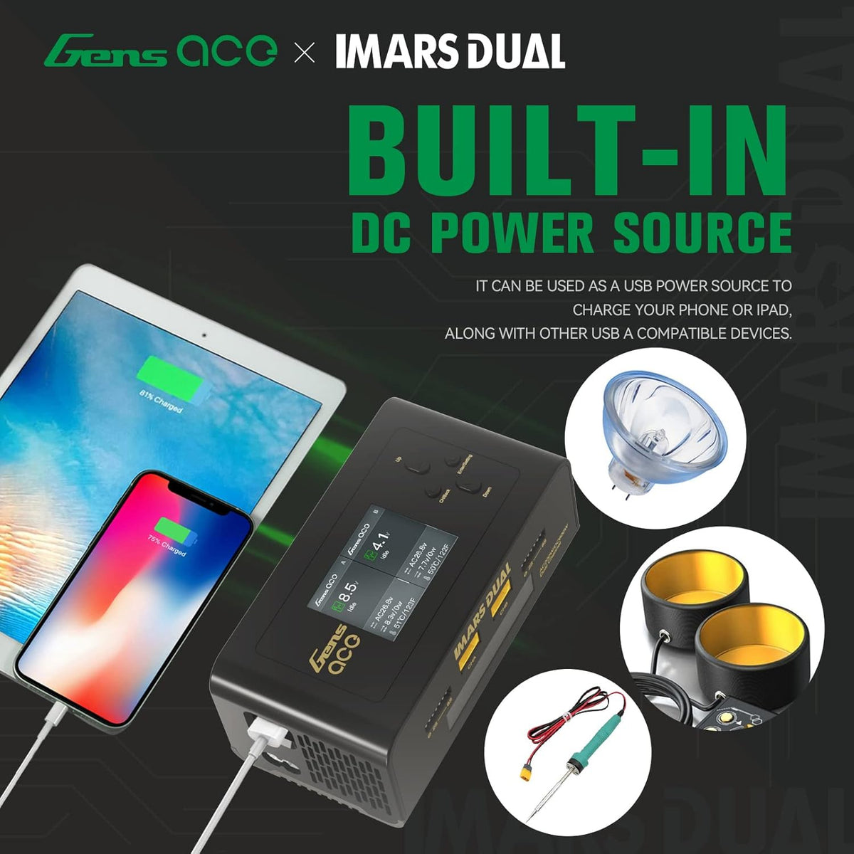 Dual Channel Acculader – RC Batterijlader – Lipo Oplader – NiMH Acculader – RC Accupack Oplader – 200W AC / 300W DC Vermogen – Veilig Snel Laden