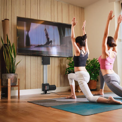VEVOR TV-beugel 26 tot 50 inch universele tv-standaard LCD/LED/plasma tv gebogen in hoogte verstelbaar 94,5-164,5 cm maximale belasting 60 kg motor 1000N voor het optillen van tv 48,5 x 97,4 cm