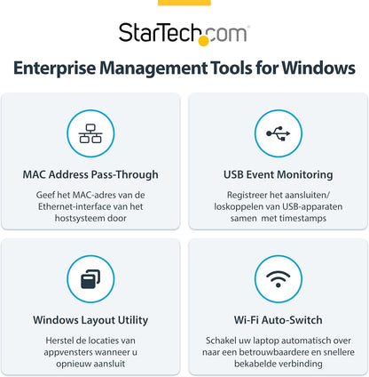 StarTech.com Universeel USB4 & Thunderbolt 4 Docking Station, Quad Display op Windows, Dual Display op MacBook, HDMI DP Dock met 98W Laptop Charging