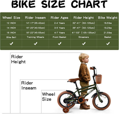 RULLY 16 inch jongensfiets in groen