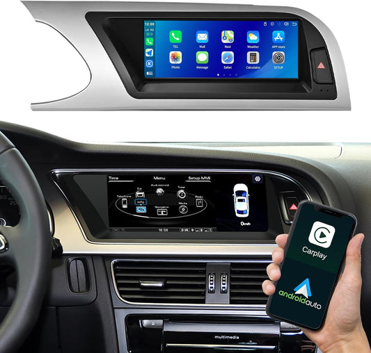8,9 inch Carplay draadloos scherm voor Audi A5 2009-2015 met 3GMMI Android Auto-display Ondersteuning voor OEM-functie, Siri, Airplay, Autolink