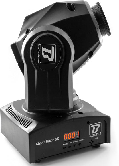 BoomToneDJ Maxi-spot, 60 leds, RGB, 60 W, spotlight, disco, DJ, podiumverlichting, DMX, spots, automatische herkenning, muziek, licht, 7 gobo's, shake, stroboscoop, voor bar, club, bruiloft