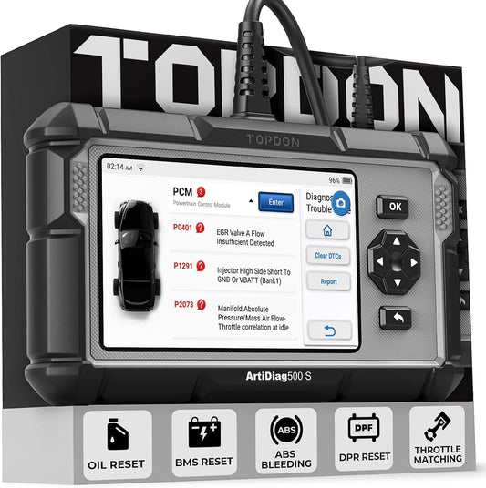 OBD2 Scanner – OBD2 Code Lezer – Autodiagnose Tool – Auto Scanner – Auto Diagnoseapparaat – 5-inch Kleuren Touchscreen – Gratis Levenslange Updates - QUORE
