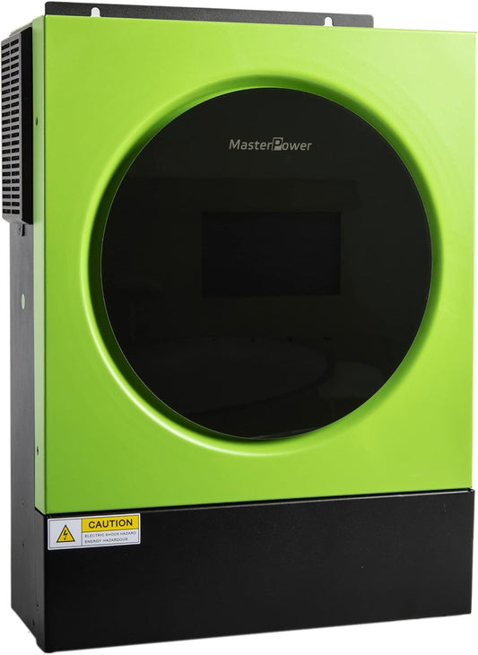 Master U-Power Hybride omvormer op zonne-energie, 3600 W, 24 V, V4, MPPT, 120 Ah, 4000 W, in panelen met geïntegreerde wifi, groen, UM3V4