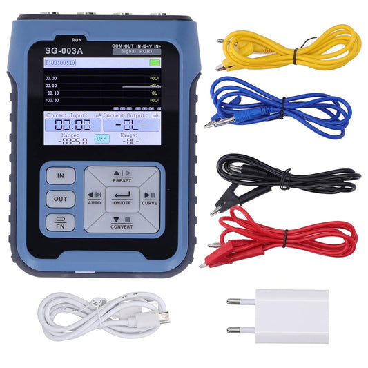 SG 003A Multifunctionele Signaalbrongenerator Meerdere Signaalmodi Automatische Uitgangsfunctie 2,4 Inch Digitale Display Spanning Frequentiegenerator voor PLC-systeemfoutopsporing EU-stekker
