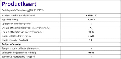 CAMPLUX 5 Liter Gas Boiler met Verstelbare Handgreep, Butaan (28-30mbar)/ Propaan (37 mbar), voor Buitendouche/Camping, AY132N