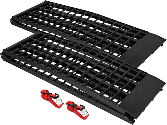 2x oprijplaten aluminium - 274 cm 680 kg - oprijplaat motoroprijplaat oprijsteun opvouwbaar