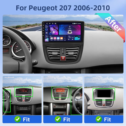 Autoradio – Auto Radio – 1-DIN Autoradio – Multimedia Radio – DAB+ Radio – Android 15 Systeem – 9 Inch HD Touchscreen