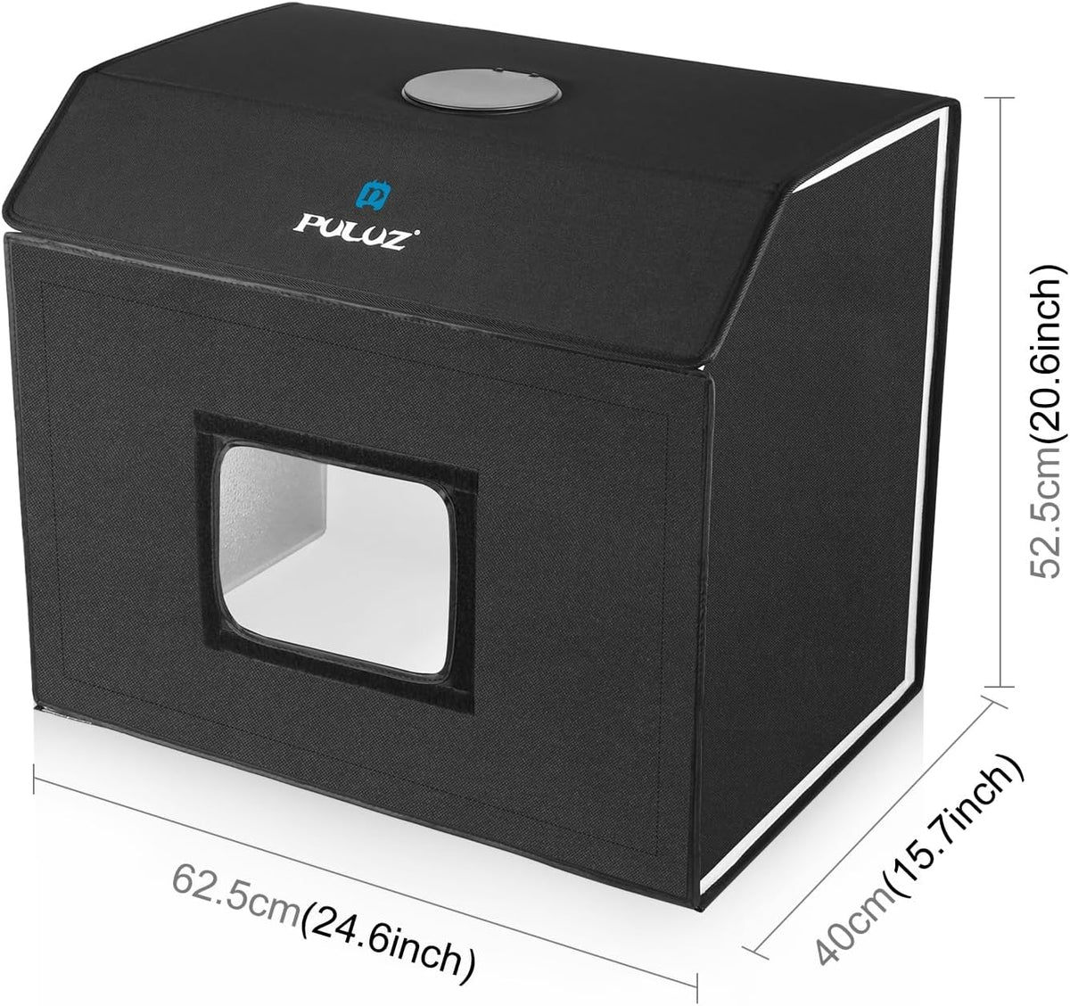 PULUZ Fotostudio-lichtbox, 60 x 40 cm, draagbare fotografie-studio-tentset met 4 kleurachtergronden, 3 lichtmodi + 10 helderheidsniveaus