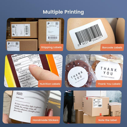 vretti WiFi Verzendlabelprinter, thermische labelprinter, 4 x 6, draadloze thermische printer voor verzendpakketadressen, kleine bedrijven, compatibel met Etsy, Shopify, Ebay, Amazo