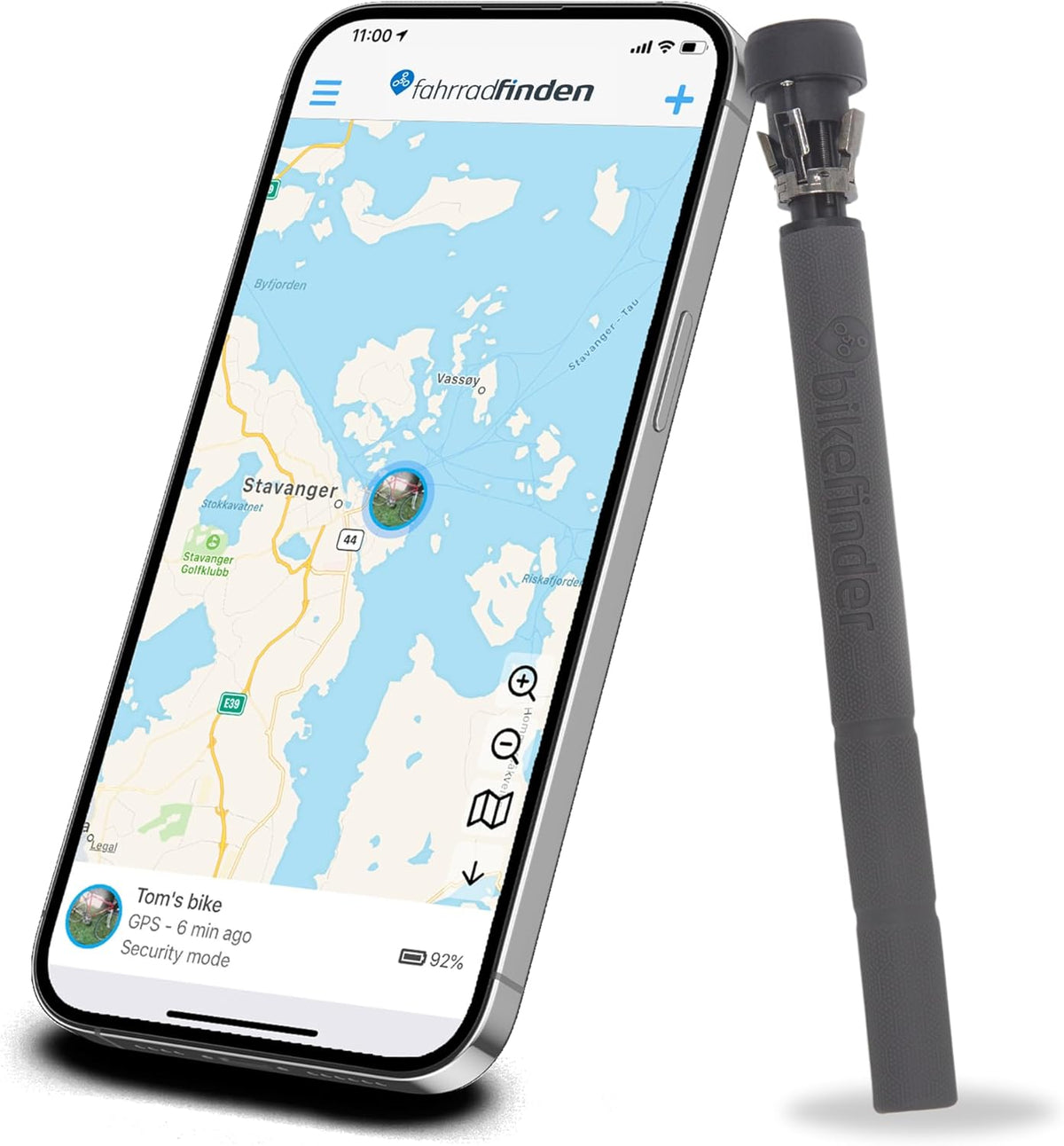 Van BikeFinder GPS-fietstracker, verborgen in het stuur, fietsdetectieapparaat, anti-diefstal, diefstalbeveiliging, simkaart inclusief ABO vereist