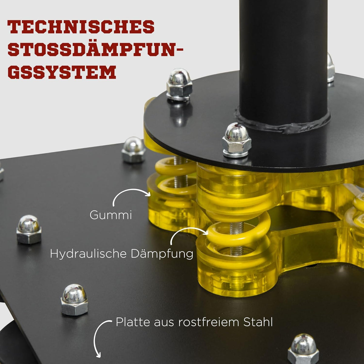 Boksstandaard – Bokszak – Speedball Trainer – Boksapparaat – Kickkussen – Verstelbare Hoogte 140-205 cm – 12 Zuignappen Voor Stevige Grip - QUORE