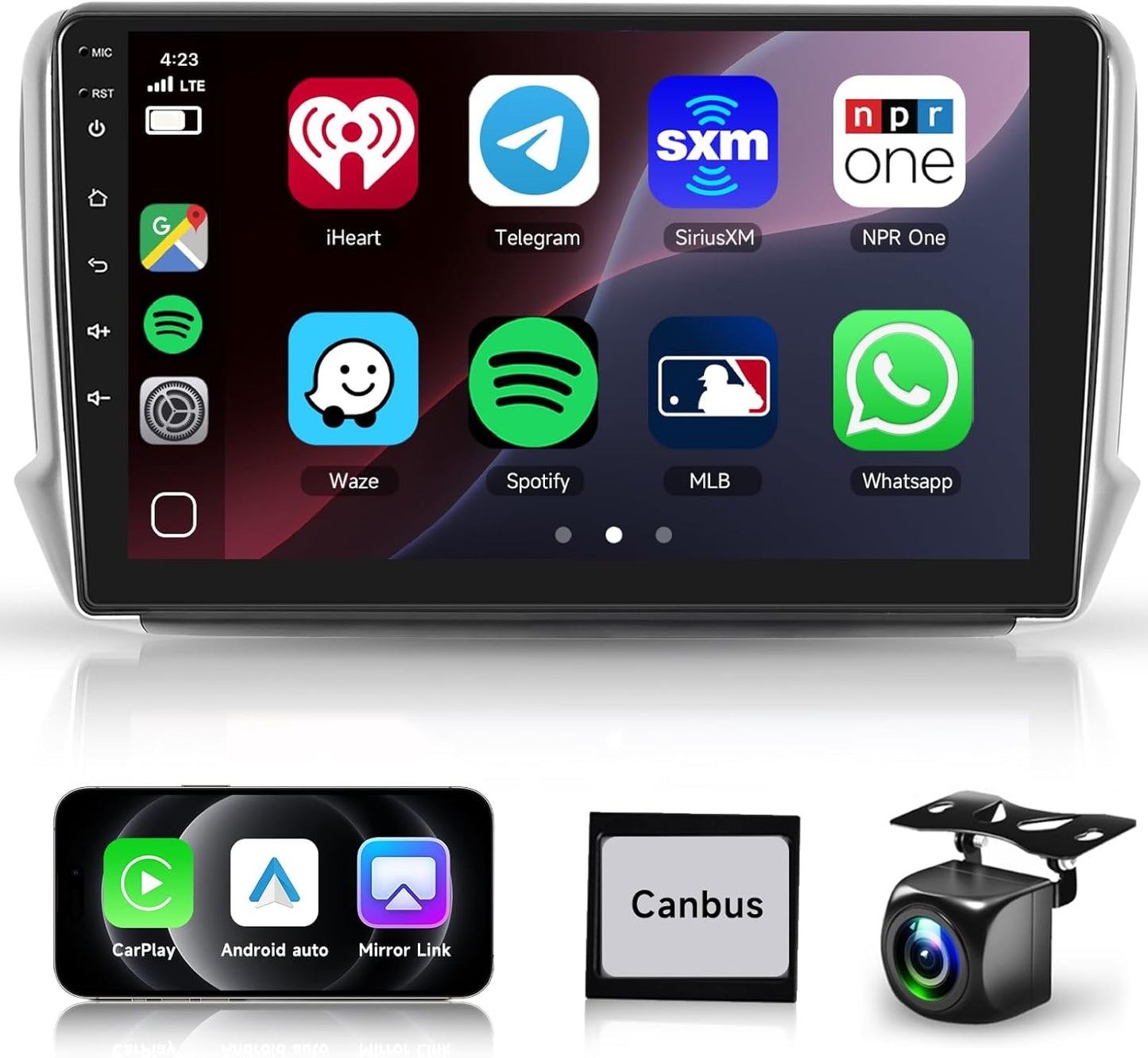 Autoradio – CarPlay Radio – Auto Multimedia – Android Auto Stereo – 10,1 Inch Touchscreen – 8-Core Processor – 6GB RAM + 128GB Opslag – Bluetooth – Achteruitrijcamera – GPS Navigatie