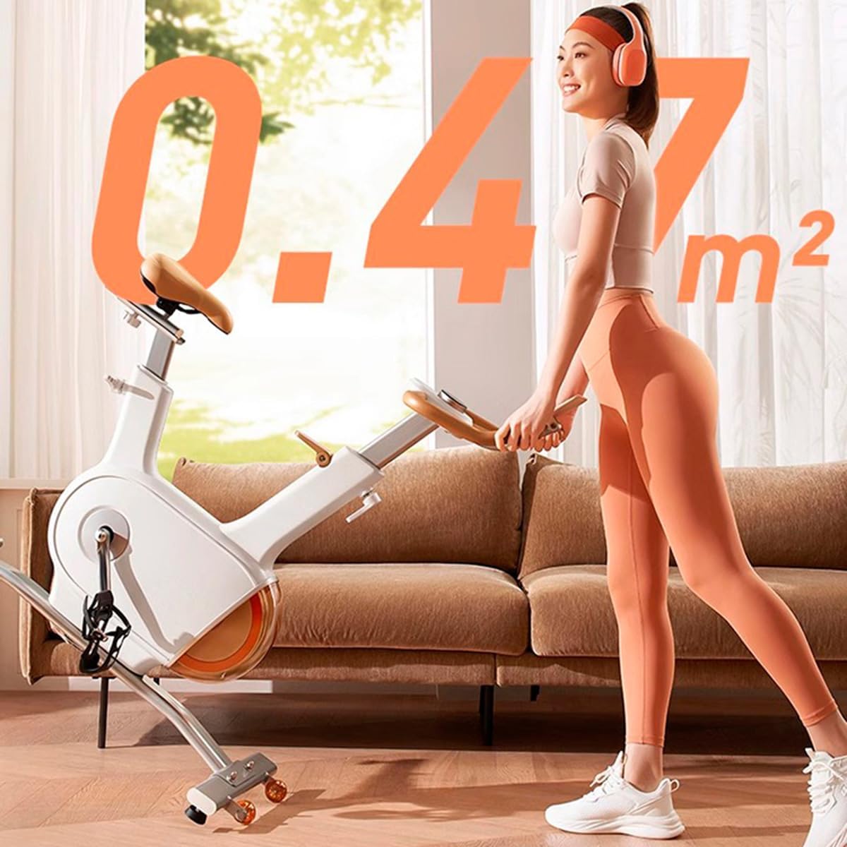 Sophy W1 Indoor Exercise Bike with Double Flywheel 10 kg Silent Stationary Bikes for Home - QUORE