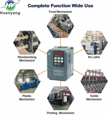 Huanyang VFD 400 V 4,0 KW 5,4 PS frequentieomvormer, gecomputeriseerde numerieke controle, CNC van de motor, inverter-converter voor spindelmotor, controle van de snelheid, FC01-serie