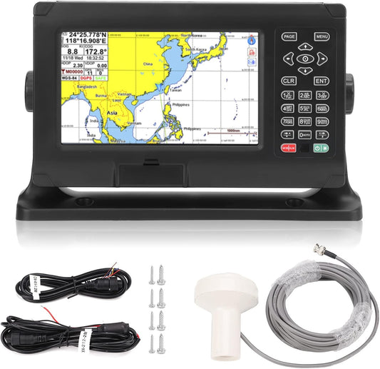 Marine Gps Units, Dieptevinders voor boten, 8 "Hoge Nauwkeurigheid Fishfinder Chartplotter Gps Bds Waterdichte Keyed Assist Chartplotter voor Marine +Auto