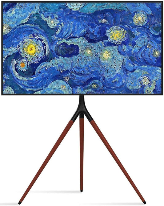 Techly 105209 Stand Tripod voor LCD/LED/Plasma-TV 45-65 inch notenhout donker