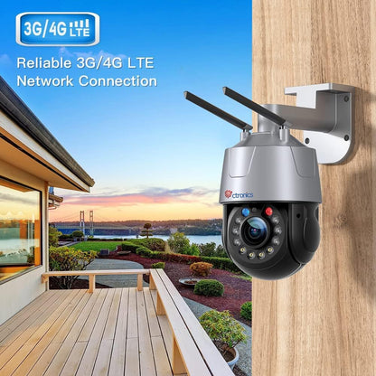 Ctronics 3G/4G LTE 5MP Bewakingscamera voor Buiten 30x Optische Zoom IP camera SIM kaart 355° 90° nachtzicht kleur 150M menselijk lichaam detectie automatische tracking bidirectionele audio