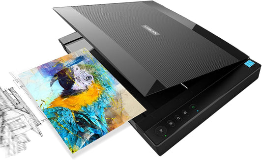 Viisan VF 3240, flatbedscanner DIN-A3. Max. resolutie 2400x2400 DPI. Software voor beeldbewerking en tekstherkenning. High-speed scannen.