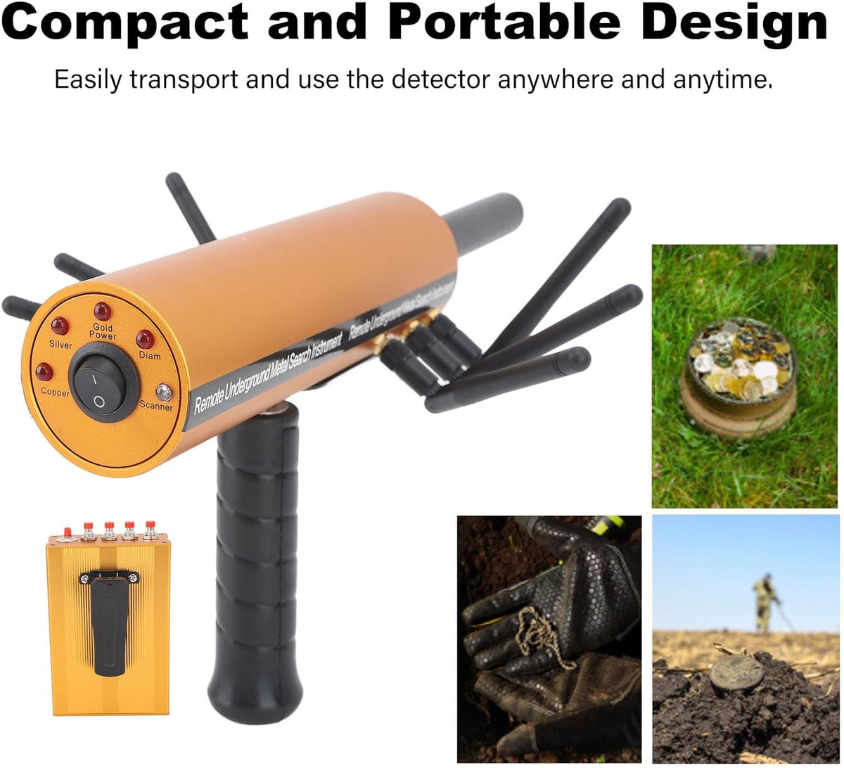 Metal Detector Pinpointer, 30m Diepte 1200m Bereik Gouddetector 6 Antenne Nauwkeurige Finding Microcomputer Control Metal Finder voor Verschillende Terrein