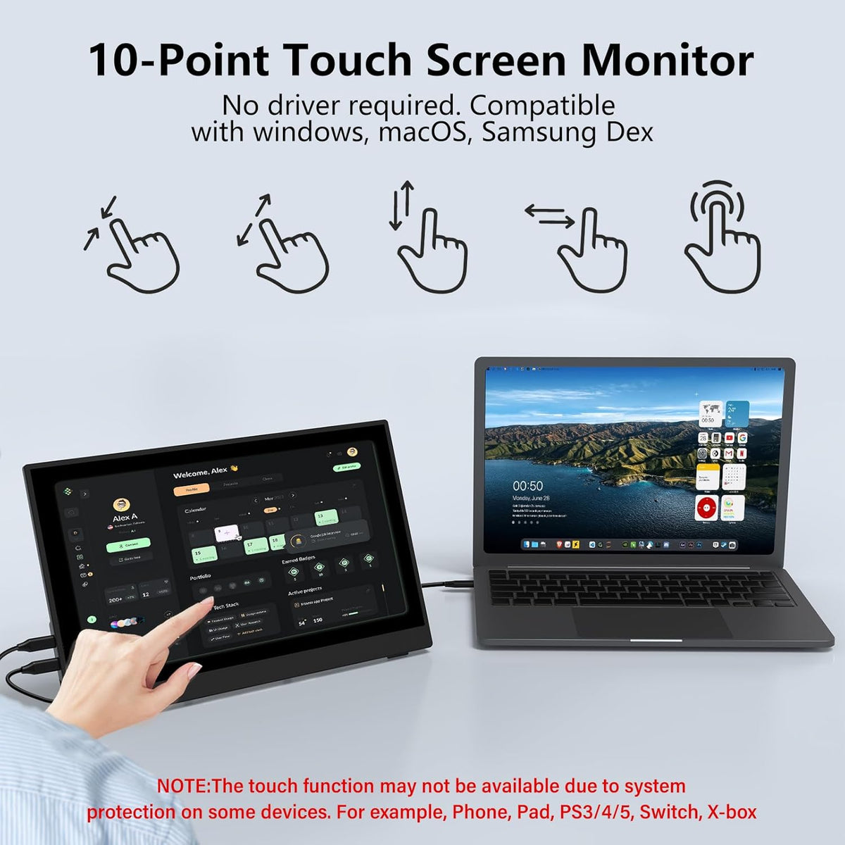 InnoView 15.6 FHD Touch Screen Portable Screen - QUORE