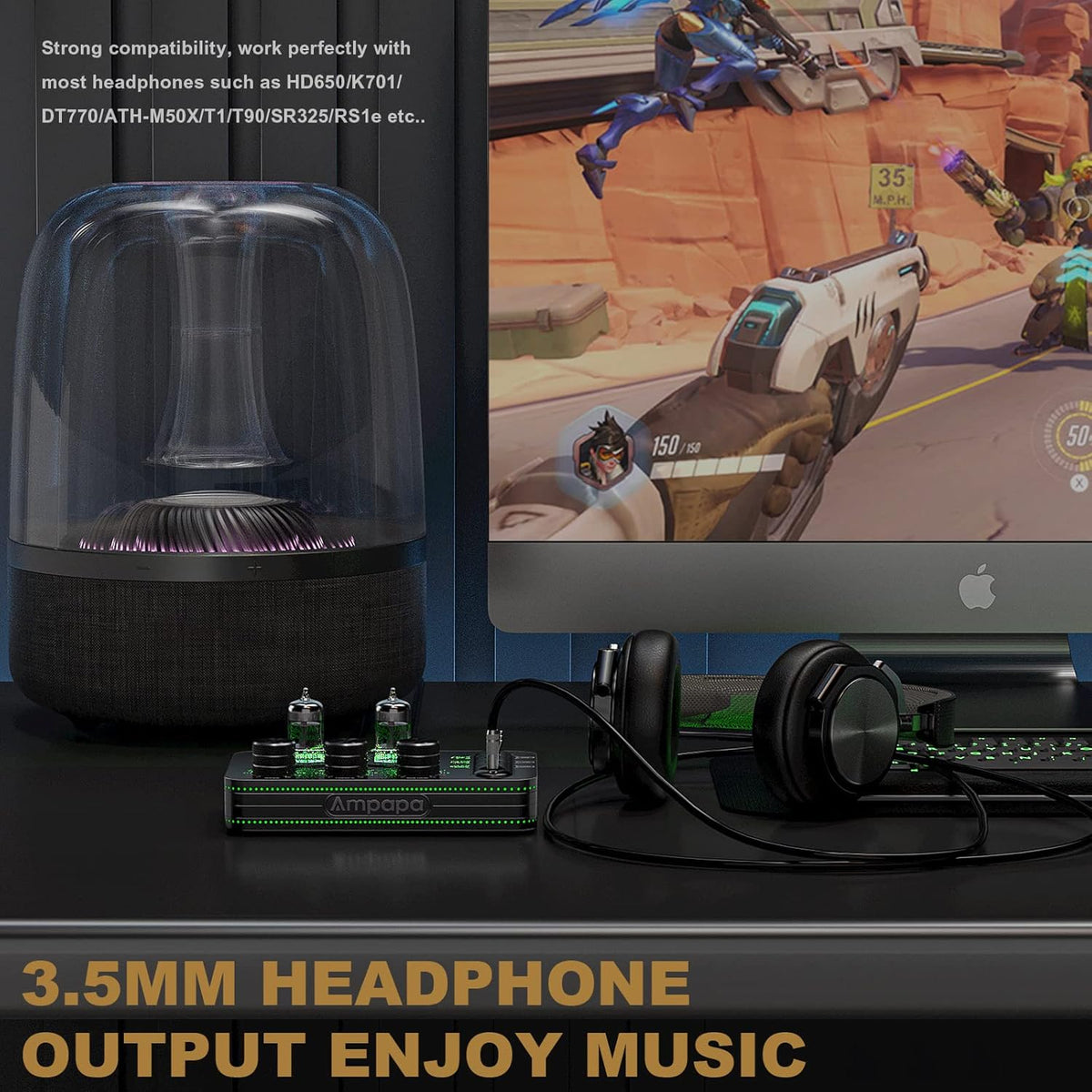 A1 Buis Phono Voorversterker: Klep Hoofdtelefoon Amp, Hi-Fi Audiofiele Voorversterker voor MM Draaitafel Platenspeler met Tone Control voor Thuis Stereo Audio Systeem