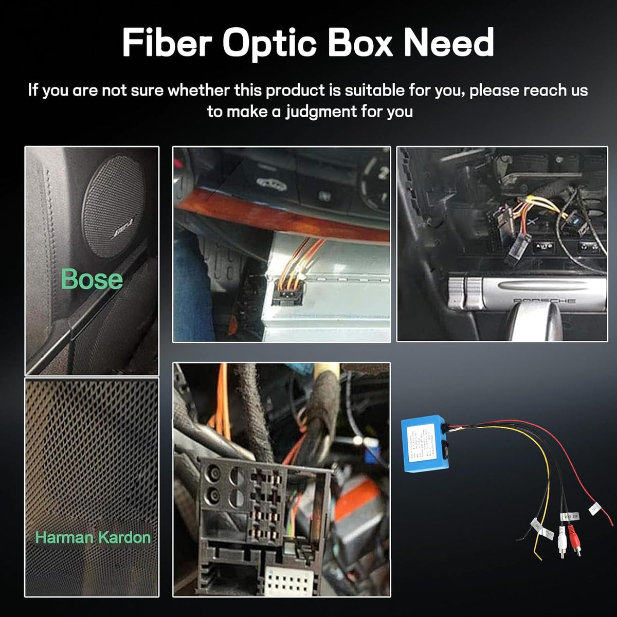 Fiber Optic Decoder voor Mercedes Benz ML/GL/R/CLS/SLK/Cayenne/Touareg