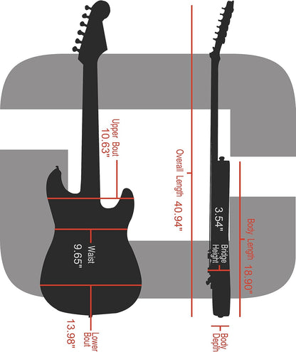 Crossrock Hard-Shell Houten Koffer voor Telecaster en Stratocaster Stijl Elektrische Gitaren met Verwijderbare Schouderriemen-Tweed (CRW700STTW), Tweed, Elektrische St